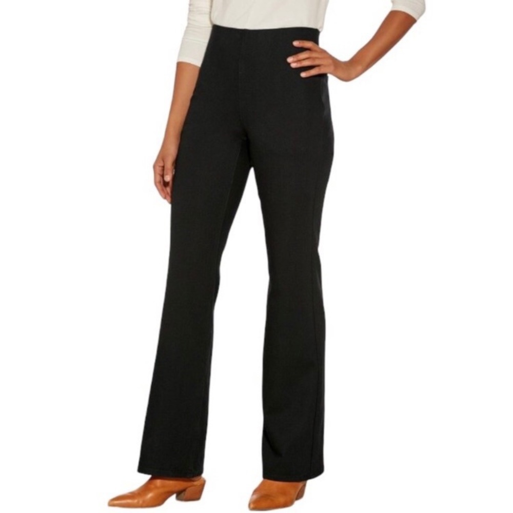 Soft Surroundings The Ultimate Denim Pull-On Bootcut Jeans Nightfall Wash Large